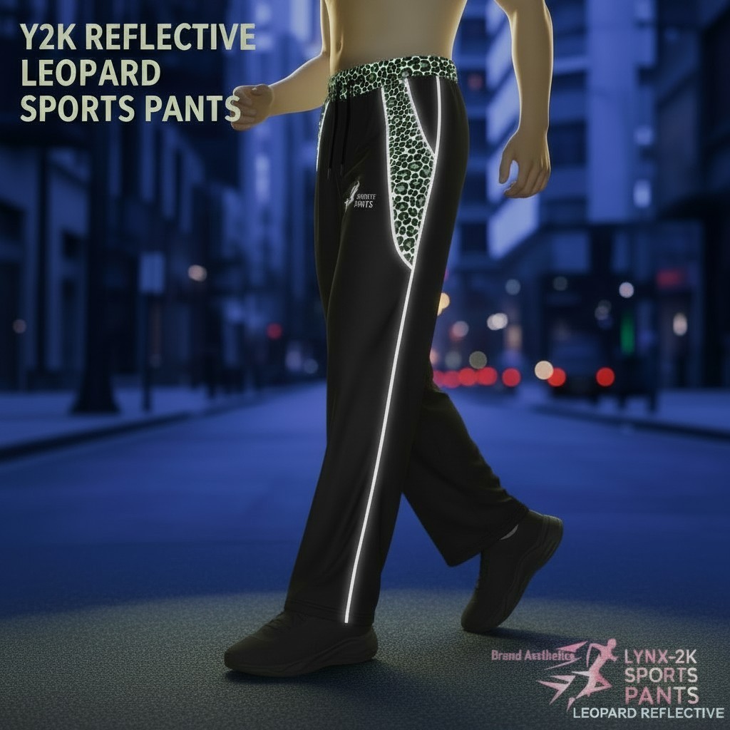 (Y2K)- 3 ชิ้น 3 รุ่น (g) รายการสะท้อนแสง Y2K CODE 66_ shopping A Parachute Skena กางเกง Light Up/สะท