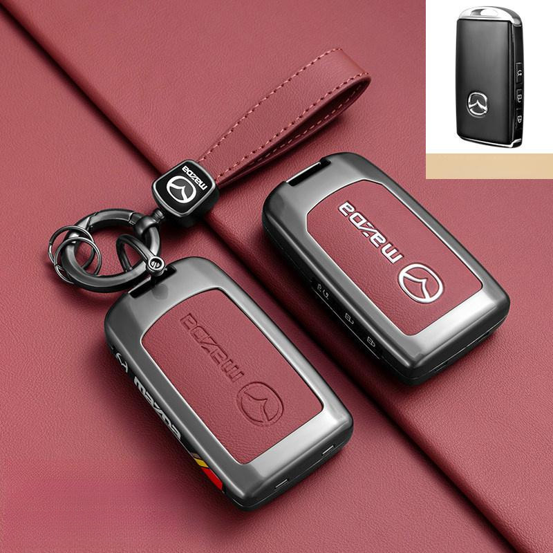สังกะสีหนังกุญแจรถสําหรับ Mazda 3 Alexa CX30 CX-30 CX-5 CX5 CX3 CX-3 CX8 CX-8 CX9 CX-9
