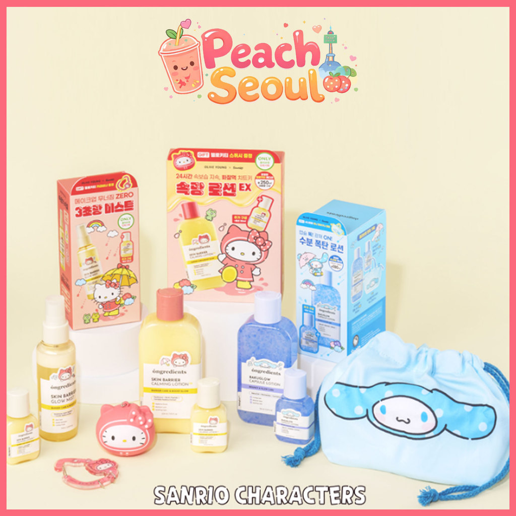 [ongredients x Sanrio Characters] Skin Barrier Calming Lotion/Capsule Lotion/Mist_From Korea
