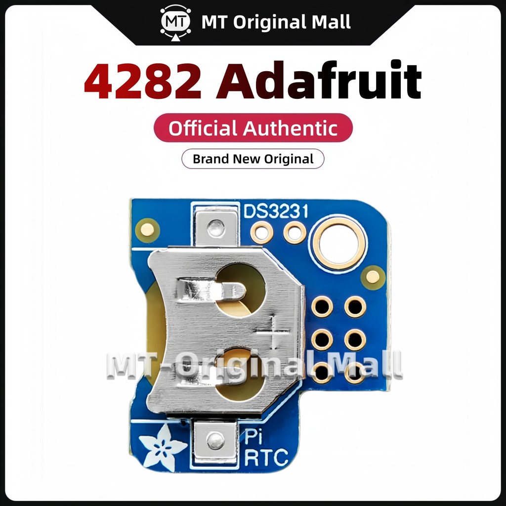 MT-Original Mall 4282 Adafruit PiRTC - ที่แม่นยํา DS3231 นาฬิกาเวลาจริงสําหรับ Raspberry Pi