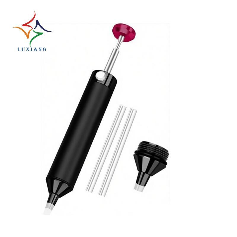 Solder Sucker Desoldering Pump พร้อมหัวฉีดสํารอง, ปั๊มสุญญากาศ Solder Remover เครื่องมือสําหรับซ่อมอ