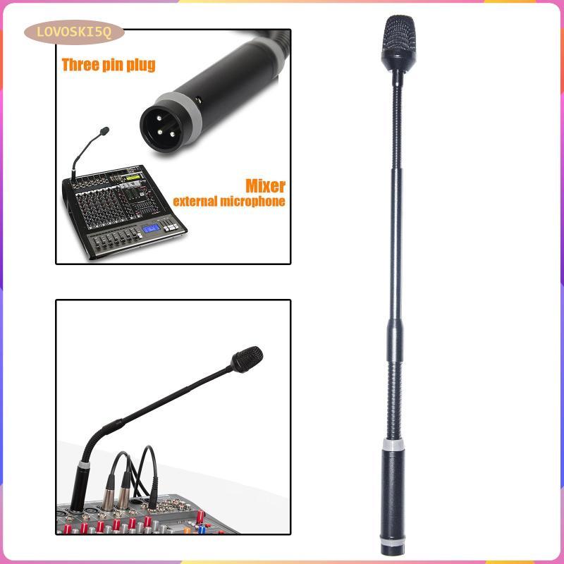 [lovoski5q] Gooseneck Mic Dynamic DJ Mic ปรับ Plug and Play Dynamic Mic XLR Mic