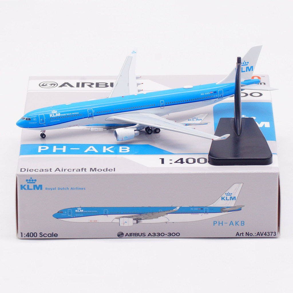 AViation 1/400 KLM兰空 A330-300 合金客机模型 PH-AKB