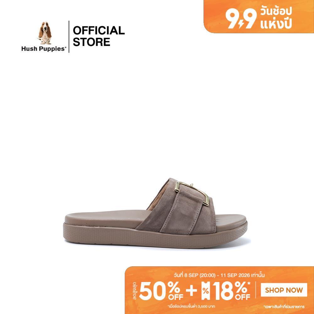Hush Puppies รองเท้าผู้หญิง รุ่น HP 8WSFSI626E - สีเขียว (รองเท้าแตะหนังแท้แบบสวม)