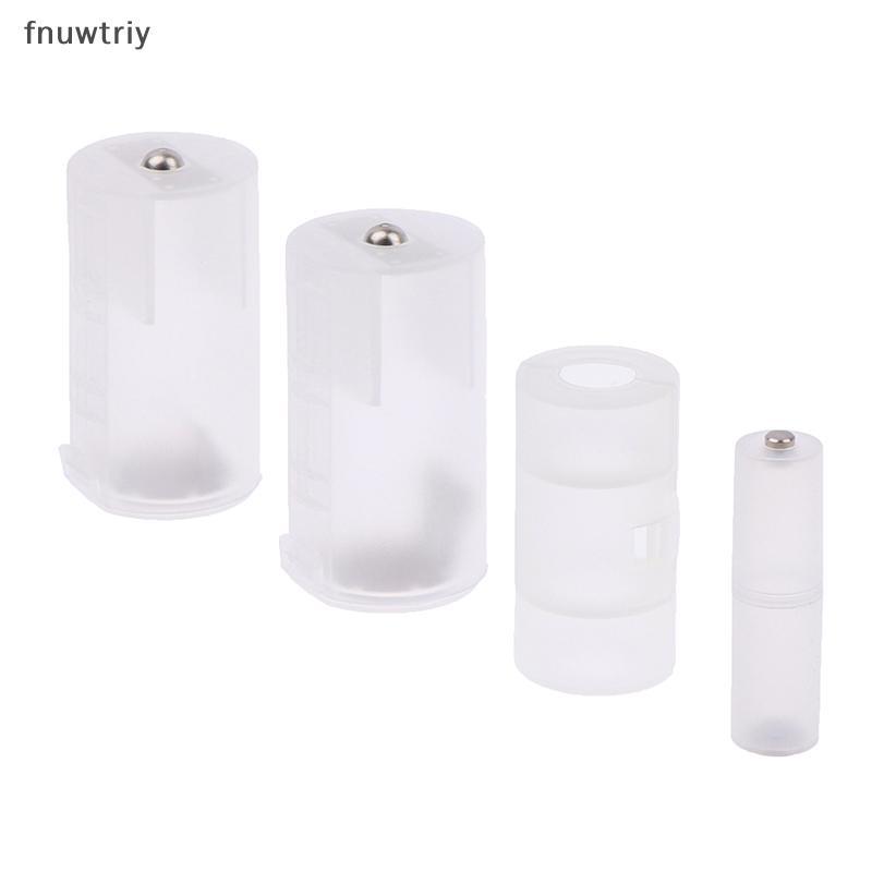 [fnuwtriy] 1 ชิ้น AAA ถึง AA/AA ถึง C/D Batterybination Adaptor Case Storage Box Converter