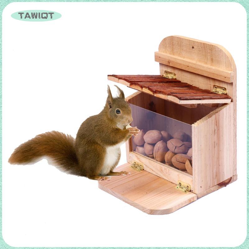 [tawiqt.th] Handcraft Squirrel Feeders สําหรับนอกเครื่องประดับตกแต่งบ้านสาขาคงที่ที่ถอดออกได้ส่วนกระ