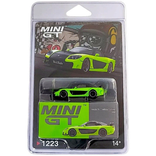 MINI GT No.1223 Mazda RX-7 VeilSide Fortune7 Green /Blister packaging MGT01223-BL