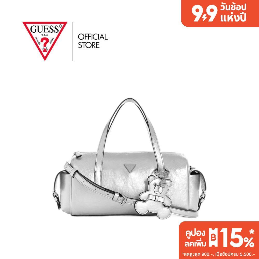 GUESS กระเป๋า รุ่น TY993005 KASSIE SMALL BOX SATCHEL สีเงิน
