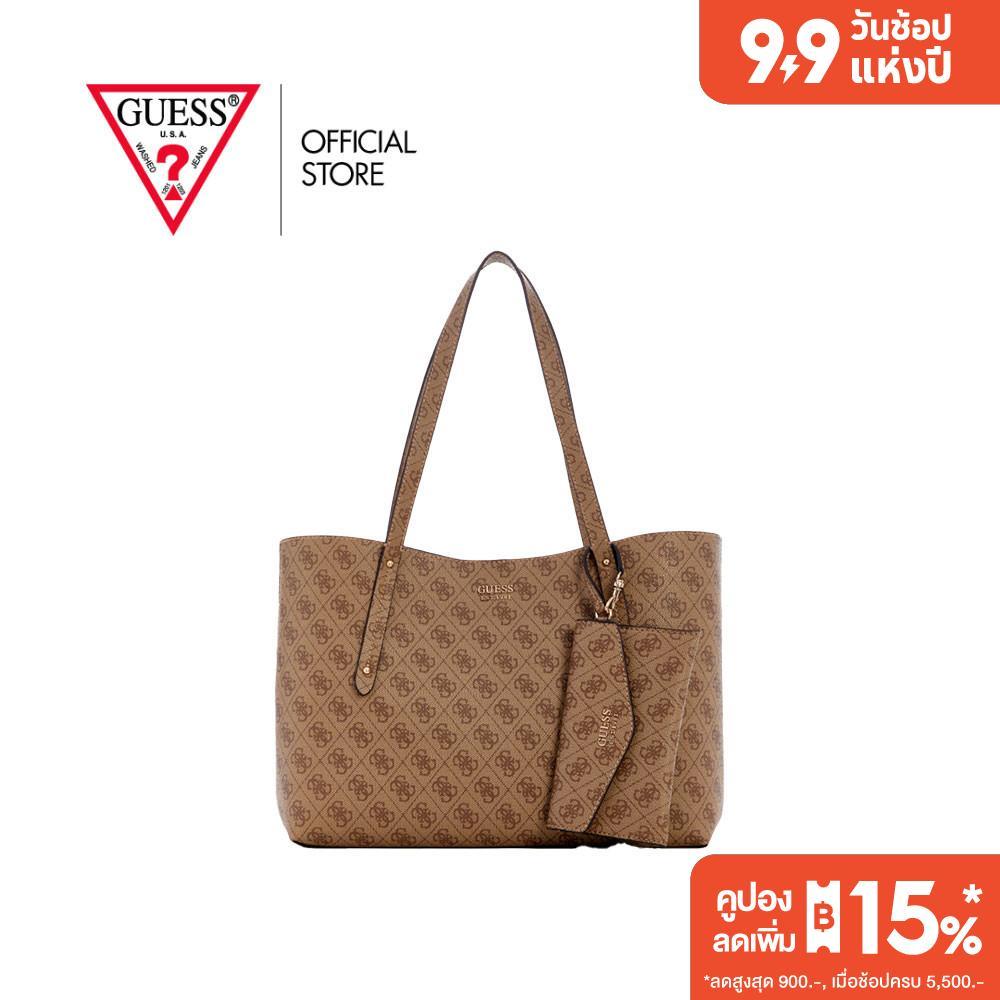 GUESS กระเป๋า รุ่น LG964823 BRENTON TOTE สีน้ำตาล