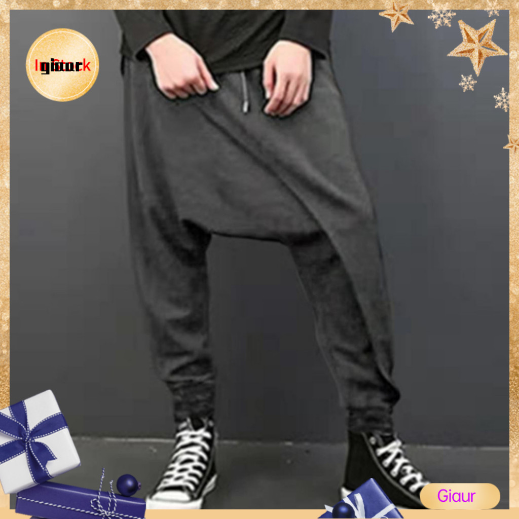 Giarz Men Harem Pants Stylish High Stretch Men Sports Oversize Pants