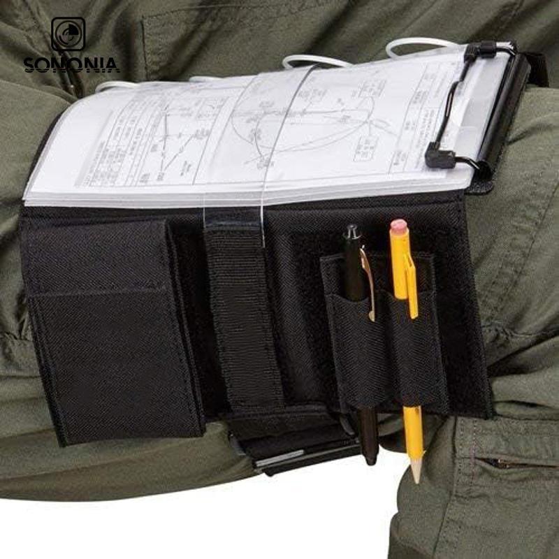 [prettyiate] ที่วาง Notepad, Classic Kneeboard Organizer, Kneeboard, Aviation Leg Strap Board for Pr