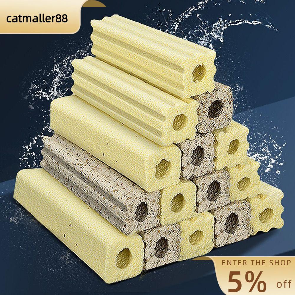 CATMALLER88 10 ชิ้น/ล็อต Aquarium Filter Nano, High-Density 8 ช่องถังปลากรอง Medias,ทนทานควอตซ์ Aqua