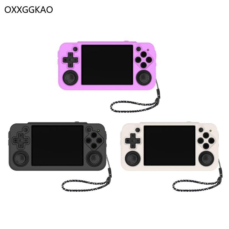 OXXGGKAO เคสป้องกันสําหรับ RG35XX H ฝาครอบกันกระแทกคอนโซลฝาครอบกันน้ํา