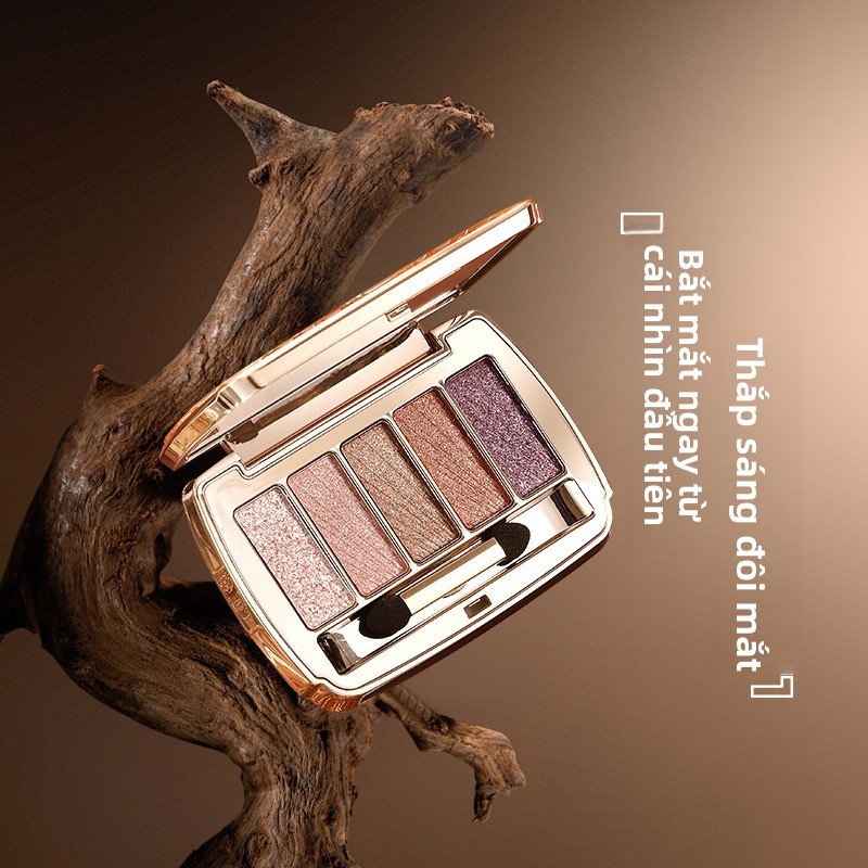 Winnie the Pooh Posture Peerless 5 สีอายแชโดว์ Palette สีธรรมชาติยาวนาน Earth Color Matte ในประเทศผล