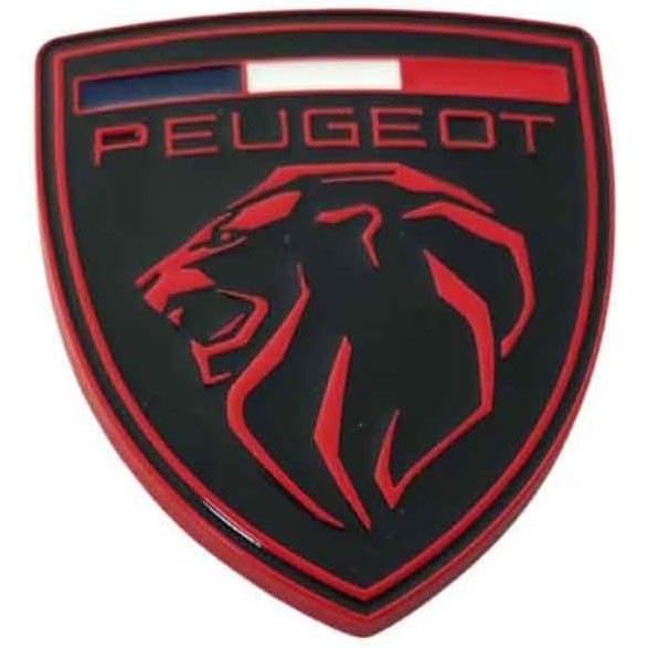 สัญลักษณ์รถยนต์สําหรับ Peugeot 9x8 2021-2021, 3D ป้ายโลหะสติกเกอร์-สนิมสังกะสีอัลลอยด์แผงร่างกายป้าย