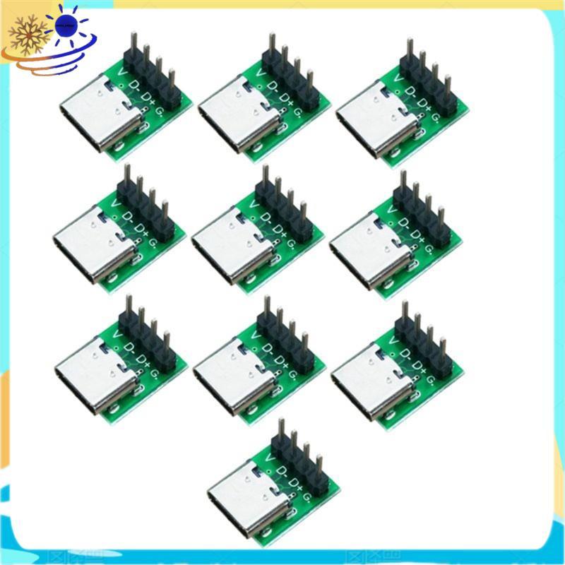 [Xenia] 10PCS USB 3.1 Type-C 16 Pin Test Breakout Board USB 3.1 Type C Connector 16 Pin Test สําหรับ