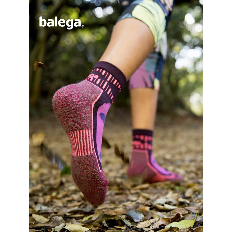 ถุงเท้าขนแกะเมอริโน Balega สำหรับผู้ชายและผู้หญิง ถุงเท้าวิ่ง ถุงเท้ากิจกรรมกลางแจ้ง เดินป่า วิ่งเทร