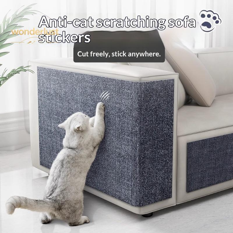 [Easy-t] Cat Scratcher Sofa Protector Trimmable Non-Slip Baing Scratch Pad สําหรับแมวในร่มโซฟาป้องกั