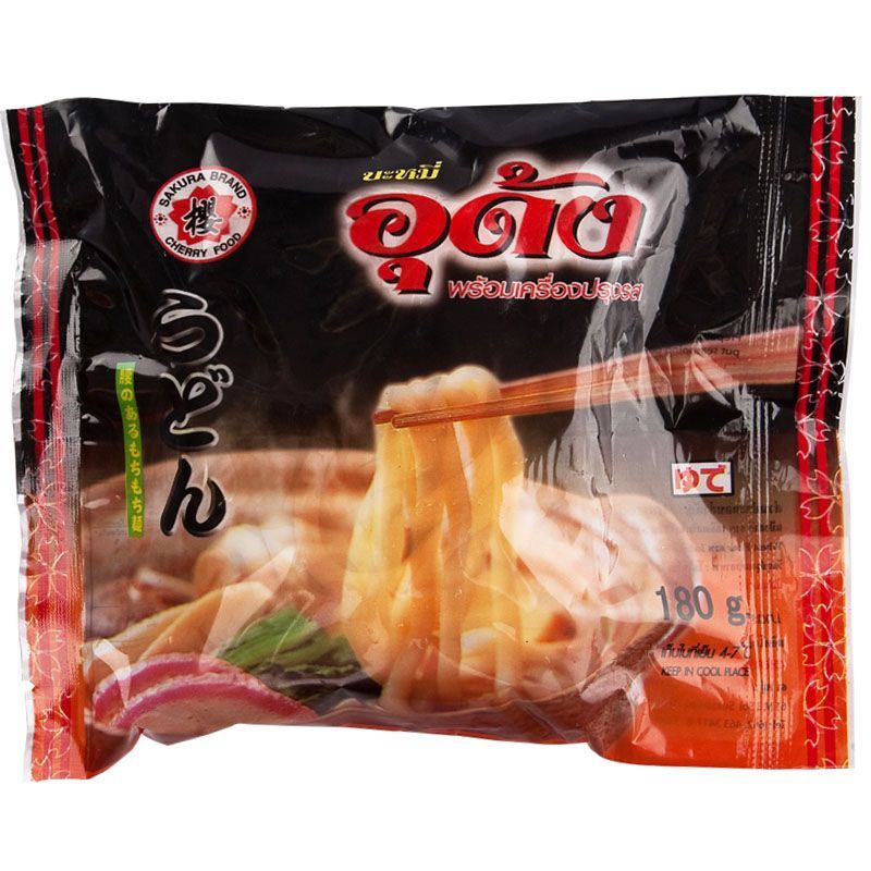ซากุระบะหมี่อุด้งพร้อมเครื่องปรุง 180กรัม Sakura Udon with Soup Powder 180g.