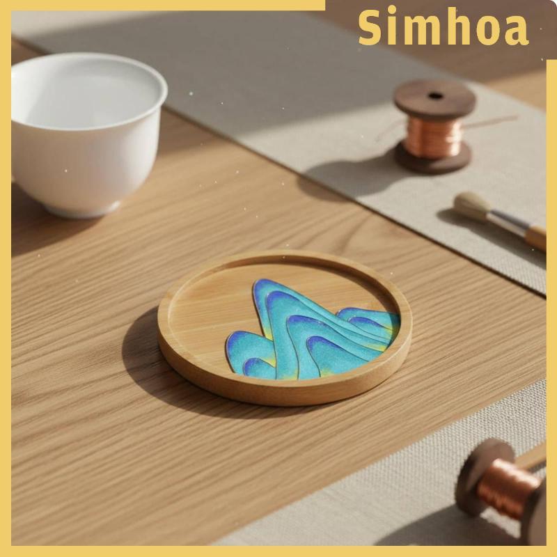 [SIMHOA] Cloisonne Craft Coaster DIY Creative Kit Handmade Filigree Art and Craft Kit สําหรับการประช