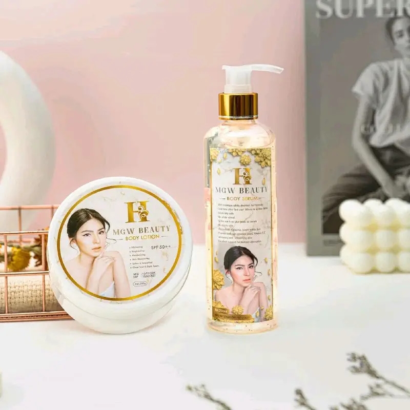 เซ็ตดูแลผิวMAGIC เซ็ทครีมเมจิกไวท์ MGW BEAUTY BODY LOTION & SERUM