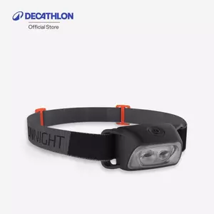 Decathlon 80 Lumen Battery-Operated Head Lamp ไฟฉายคาดศีรษะใช้พลังงานจากแบตเตอรี่ รุ่น Onnight 100 - Black