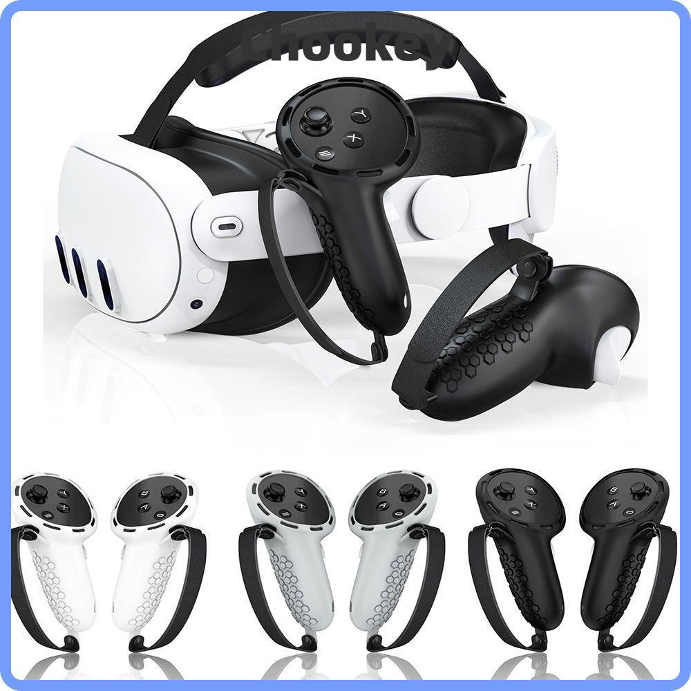 RODAROLA Controller Grips ฝาครอบป้องกัน, ซิลิโคน Anti-scratch Controller Handle Sleeve, ลื่นพร้อมสาย