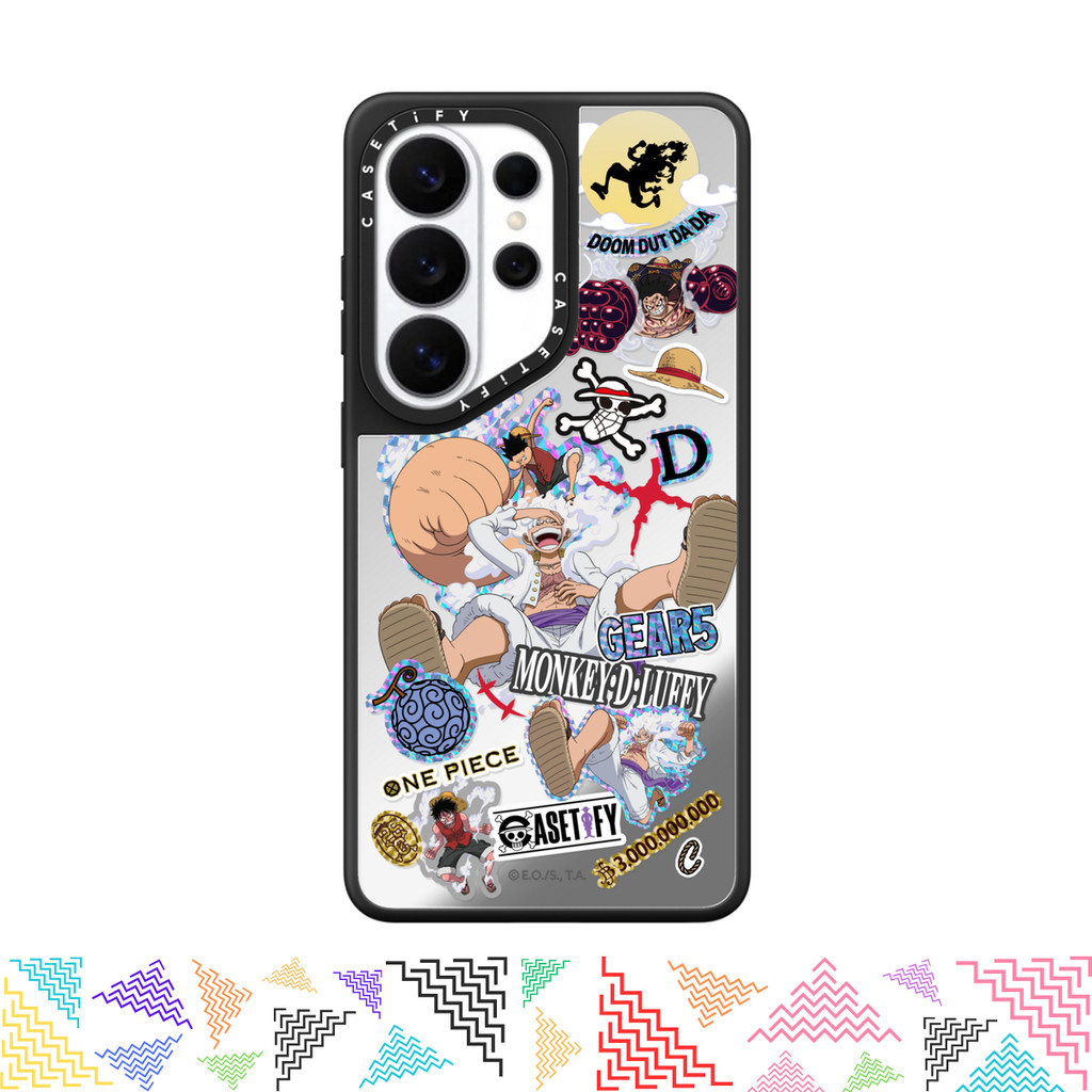 เคสมือถือ CASETiFY | Luffy Gears Evolution Sticker Mania Case [ONE PIECE] For iPhone Samsung แท้ พร้อมส่ง เคสกันกระแทก