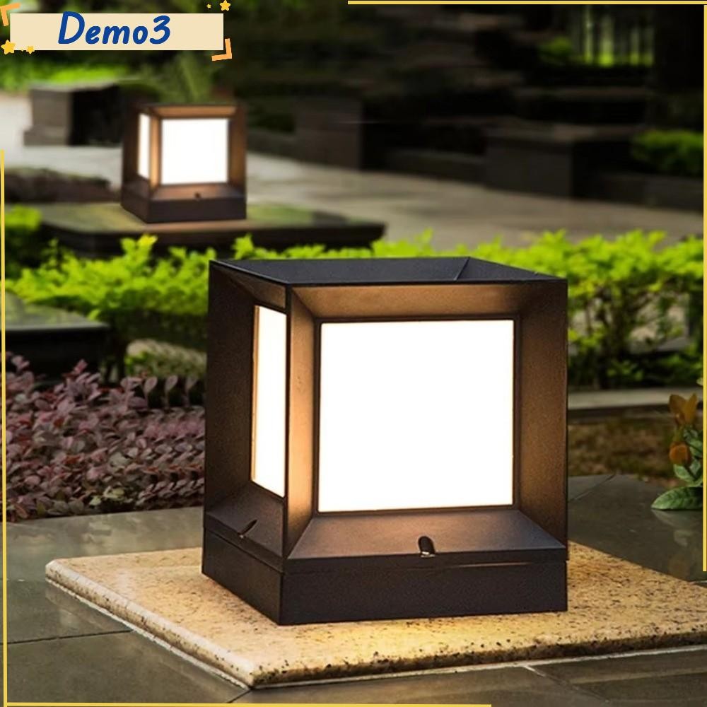 [DEMO3] ไฟโพสต์กลางแจ้ง Led, ไฟคอลัมน์ติดตั้งตู้ 220V, โมเดิร์น E27 IP54 คอลัมน์กันน้ํา Pier รั้วหมว