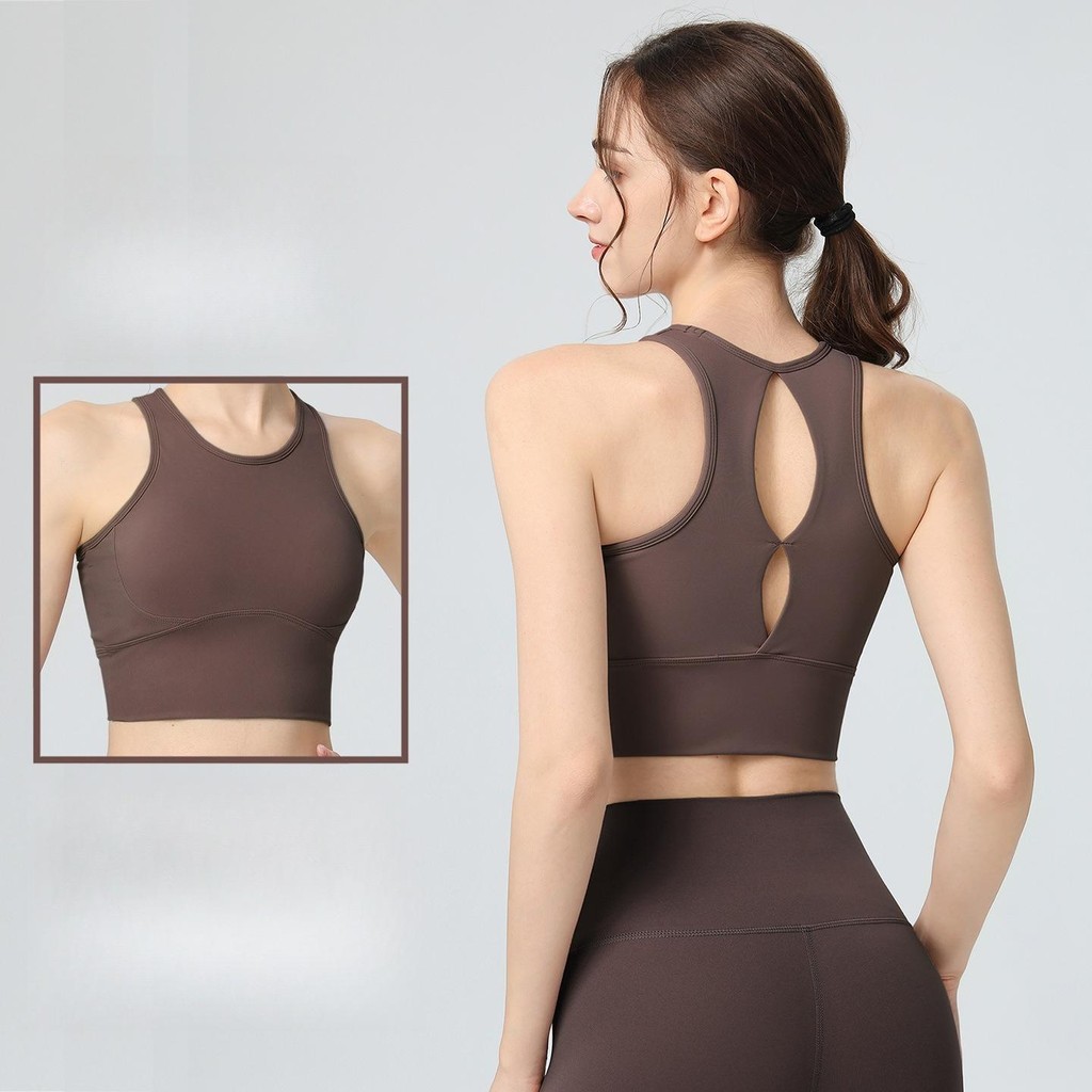 สปอร์ตบราแข็ง-กันกระแทกฟิตเนสเสื้อกล้ามที่มีเบาะในตัวสําหรับรองรับสูงสุดสําหรับเต้นรํา/แอโรบิกชุดออกกําลังกายไร้รอยต่อสําหรับ โค้ง ผู้ห