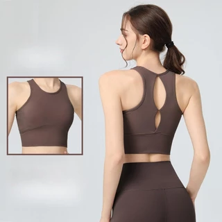 สปอร์ตบราแข็ง-กันกระแทกฟิตเนสเสื้อกล้ามที่มีเบาะในตัวสําหรับรองรับสูงสุดสําหรับเต้นรํา/แอโรบิกชุดออกกําลังกายไร้รอยต่อสําหรับ โค้ง ผู้ห