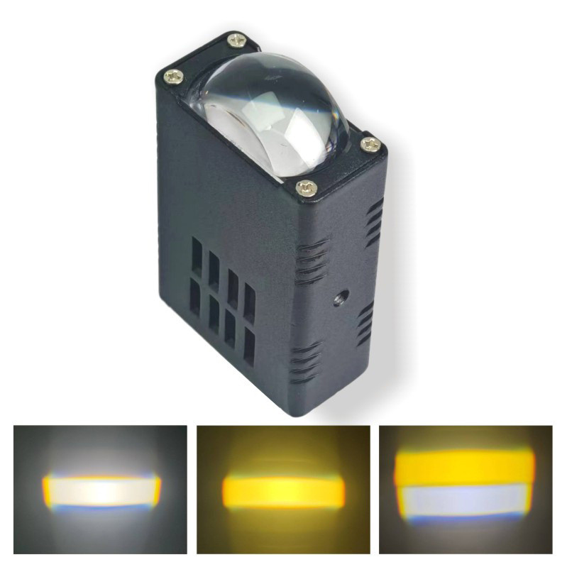 รถตาข่ายตาราง Grille Light i17 รถ led ตาข่าย 5 ซม. 2 สี Spotlight รถจักรยานยนต์โมดูล Matrix ไฟตัดหมอ