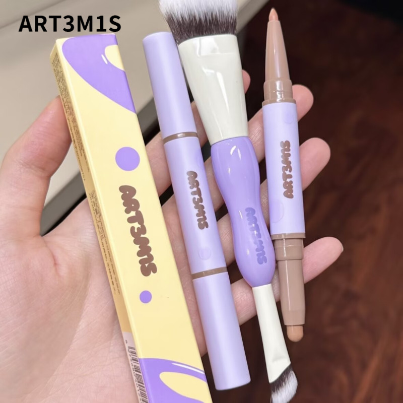 ART3M1S ปากกาคอนทัวร์ ปากกาคอนทัวร์สองหัว แปรงคอนทัวร์ คอนทัวร์ใบหน้าอย่างเป็นธรรมชาติ