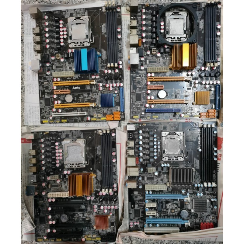 Huanan x58 แพ็คเกจอุตสาหกรรม x58 แบรนด์เบ็ดเตล็ด x58 1356-Pin รองรับหน่วยความจําเซิร์ฟเวอร์ x5650 6-