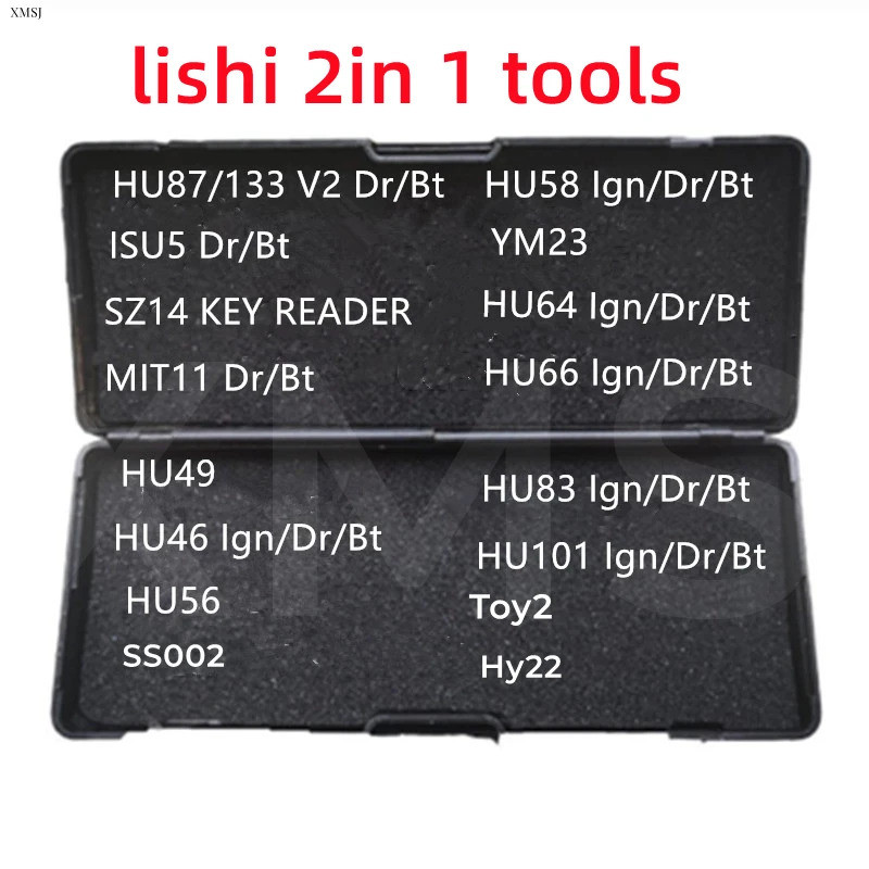 ล็อคอัตโนมัติ Accessoire Echte Lishi 2 In 1 Slotenmaker เครื่องมือ HU87 ISU5 SZ14 MIT11 HU49 HU46 HU