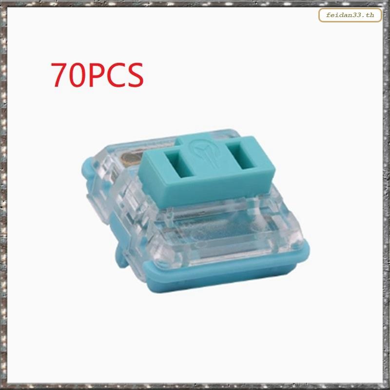 [LHY] 70 ชิ้น PG1350 Choc V1 Low Profile Keyboard Switches 47gf Clicky Keyboard Switches สําหรับคีย์