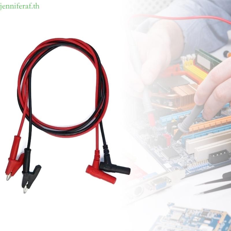 Jenniferf 4 มม.กล้วยปลั๊กคลิปทดสอบตะกั่วนุ่มฉนวนคลิปเชื่อมต่อลวด 1000V Clamps เส้นมุมขวากล้วย P