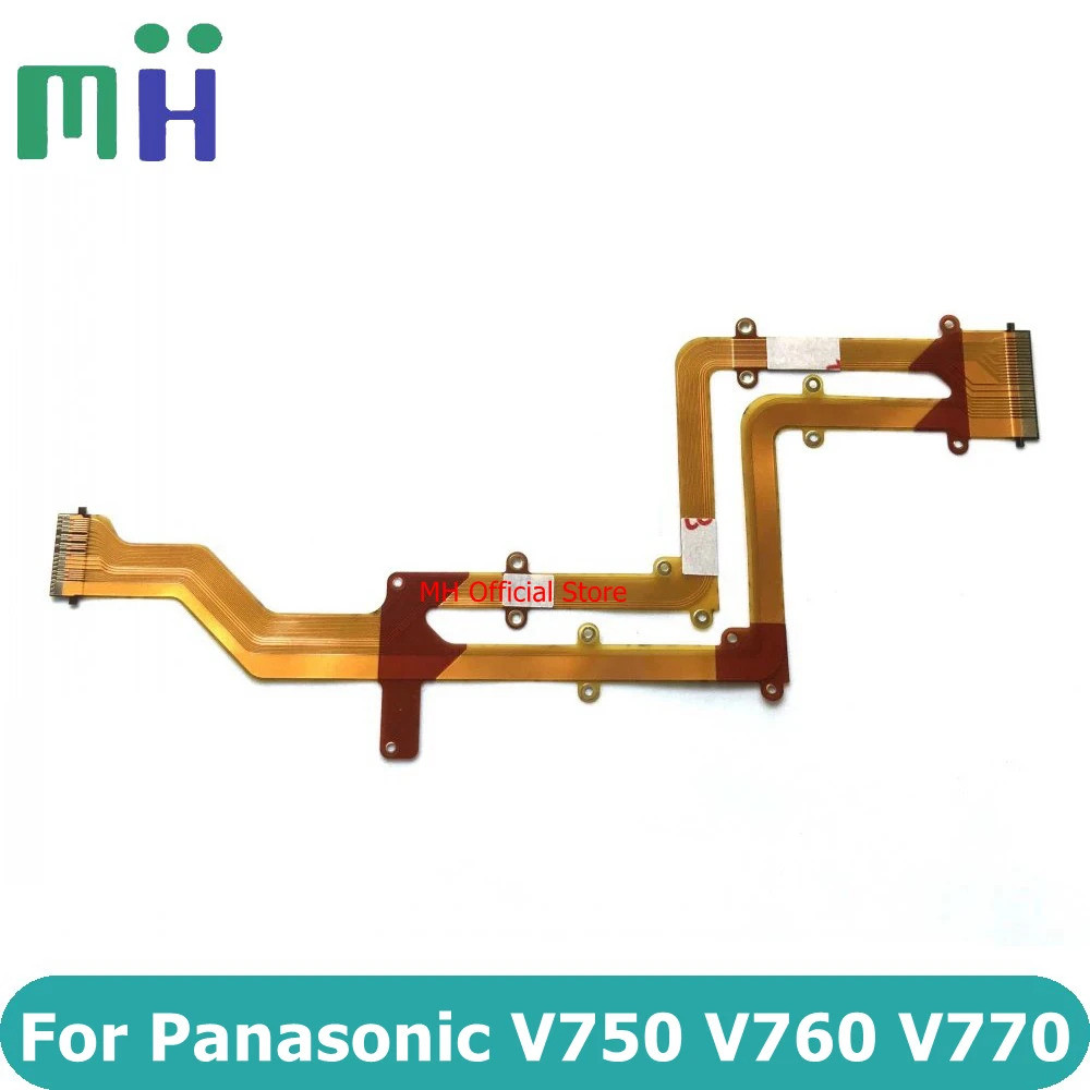 สําเนาใหม่สําหรับ Panasonic V750 V760 V770 บานพับ LCD Flex จอแสดงผลหน้าจอเพลาหมุนสายยืดหยุ่น FPC HC-
