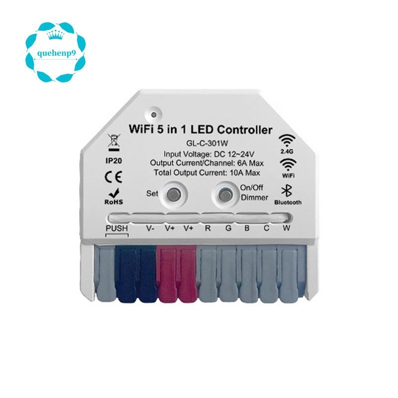 [Fast Q9]คอนโทรลเลอร์แถบไฟ LED 5-In-1 Tuya App,เสียงและรีโมทคอนโทรล 2.4G รองรับเหมาะสําหรับไฟบ้าน