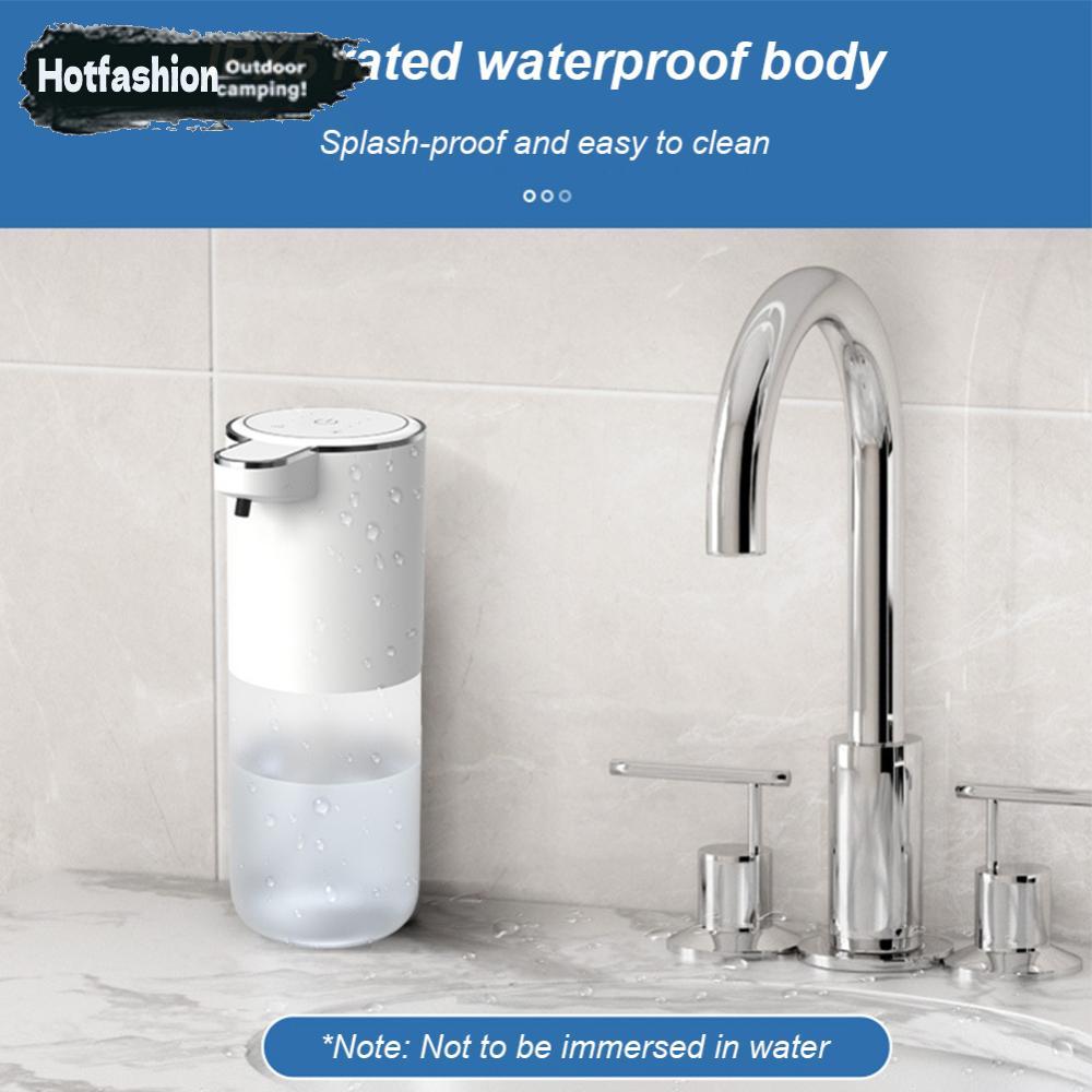 เครื่องจ่ายสบู่โฟมอัตโนมัติ 400 มล. อุปกรณ์ในห้องน้ําแบบชาร์จไฟได้ (โฟม) - รูปที่ 3