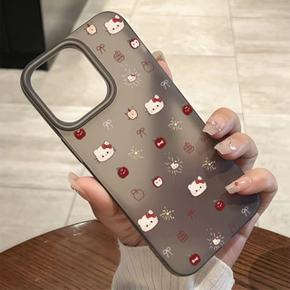 จัดส่งในพื้นที่ เคสมีน้ำค้างแข็งTPU รู้สึกดี มีสีสัน For IPhone16 15 14 13 11 7 8 plus Pro Promax X XR XSMAX DKMS216