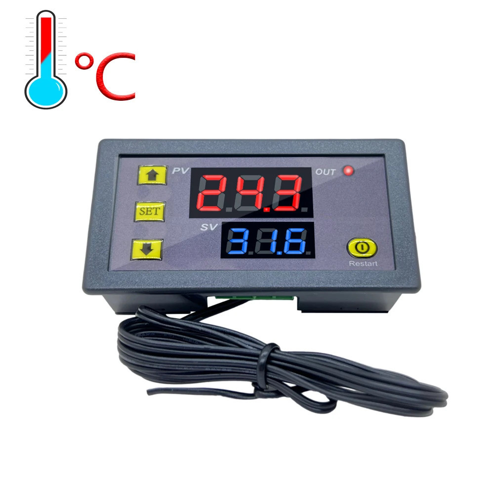 W3230 Mini Digital Temperature Controller 12V 24V 220V Thermostat Regulator ความร้อน Cooling Control