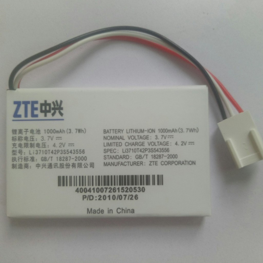 ZTE แบตเตอรี่โทรศัพท์ไร้สาย U110 U116 118 U118A 122 ยี่ห้อใหม่โทรศัพท์พื้นฐานแบตเตอรี่ลิเธียมเดิม