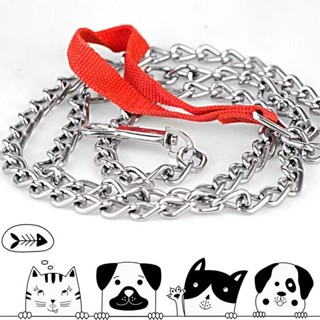 JIE HOME สายจูงสุนัข สายจูงแมว สายจูงสัตว์ โซ่สัตว์ โซ่ปลอกค…