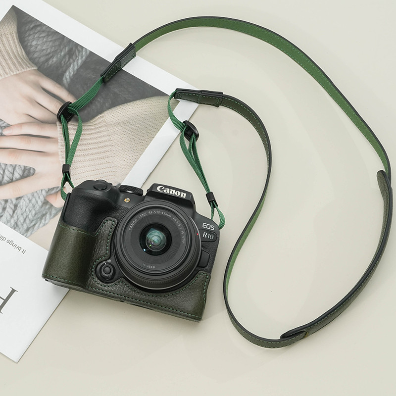 Canon r62 เคสป้องกัน r52 เคสหนัง R6 รุ่นที่สอง r50 กระเป๋ากล้อง R7 เคสหนัง R10 ฐาน R8Rp ไมโครการกําห