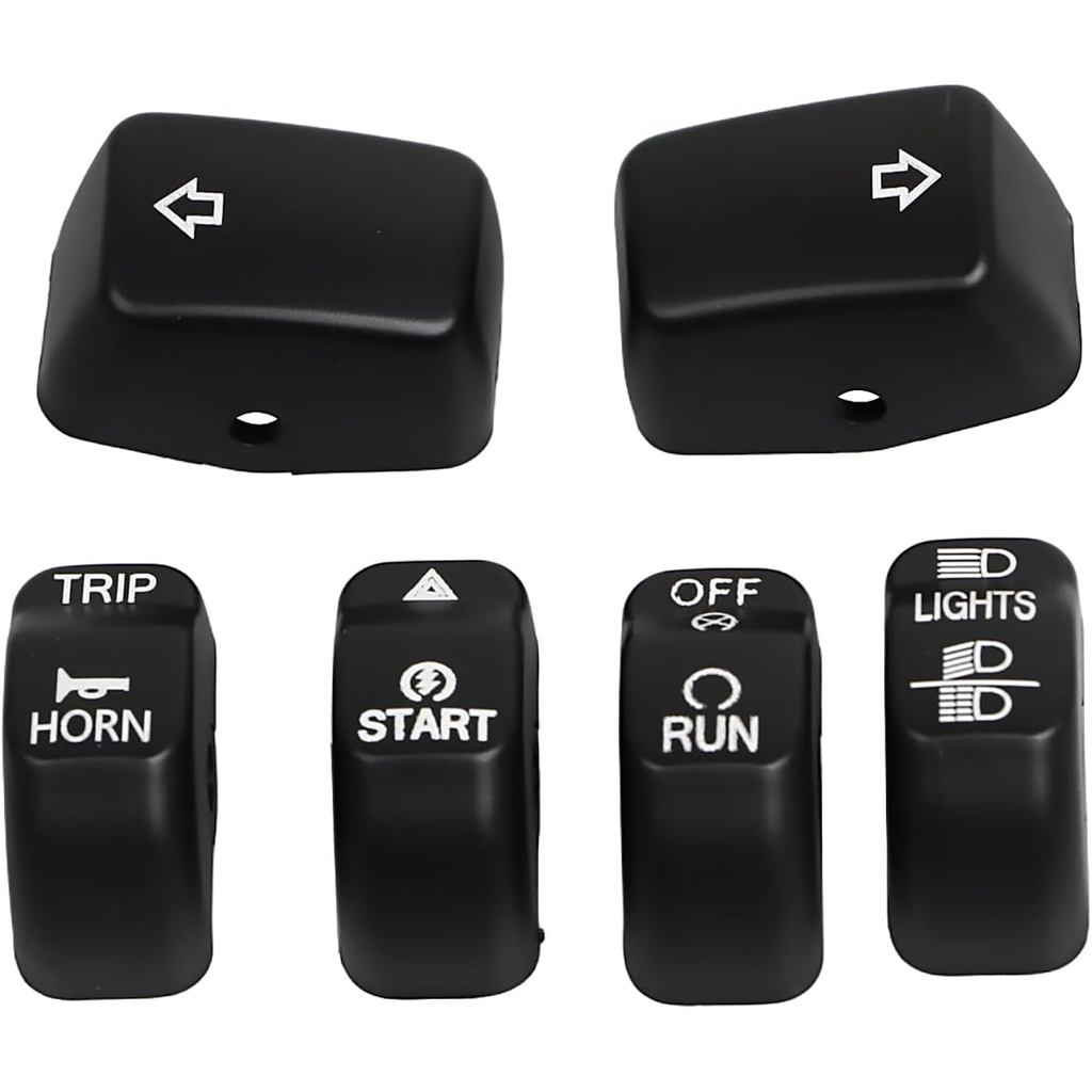 สีดํามือควบคุมสวิทช์ปุ่มสําหรับ Harley Dyna Wide Glide FXDWG 2012-2017 Fat Bob FXDF 2012-2017 SuperL