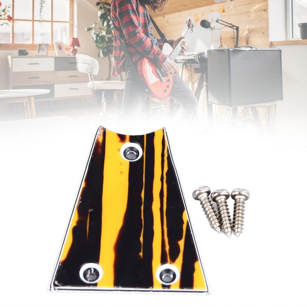 Truss Rod Plate พลาสติกรูปแบบเฉพาะกีตาร์สำหรับเปลี่ยน