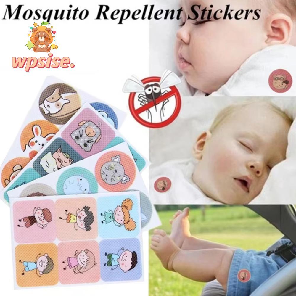 WPSISE สติกเกอร์ไล่แมลง 36 ชิ้น, แผ่นแปะกันยุงน้ํามันหอมระเหยปลอดสารพิษ, การ์ตูนธรรมชาติพืชยุง ปะ เด็ก