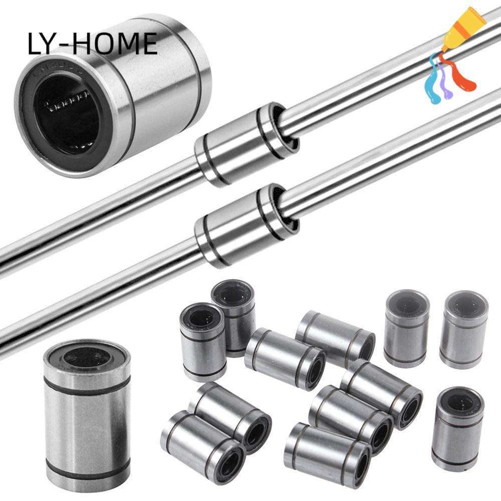 LIAOYING Bushing เหล็กทนทานสําหรับเครื่องพิมพ์ Rods Shaft LM8UU LM10UU LM12UU LM16UU