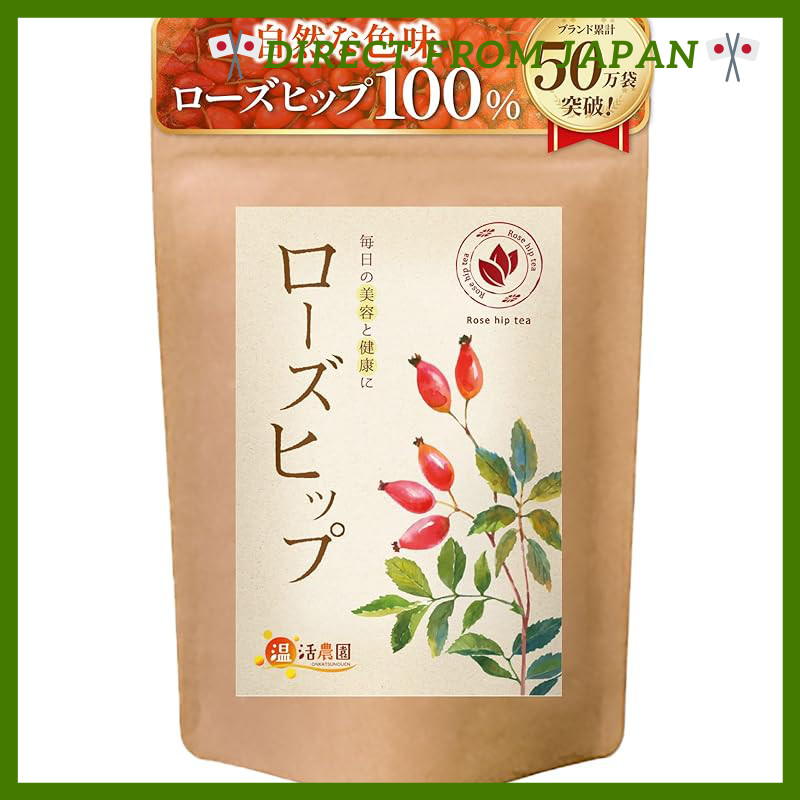 Warmth Active Farm Rose Hip Tea Tea Bags (2g×30 bags / Official Brand) Rose Hip Herbal Tea Caffeine-
